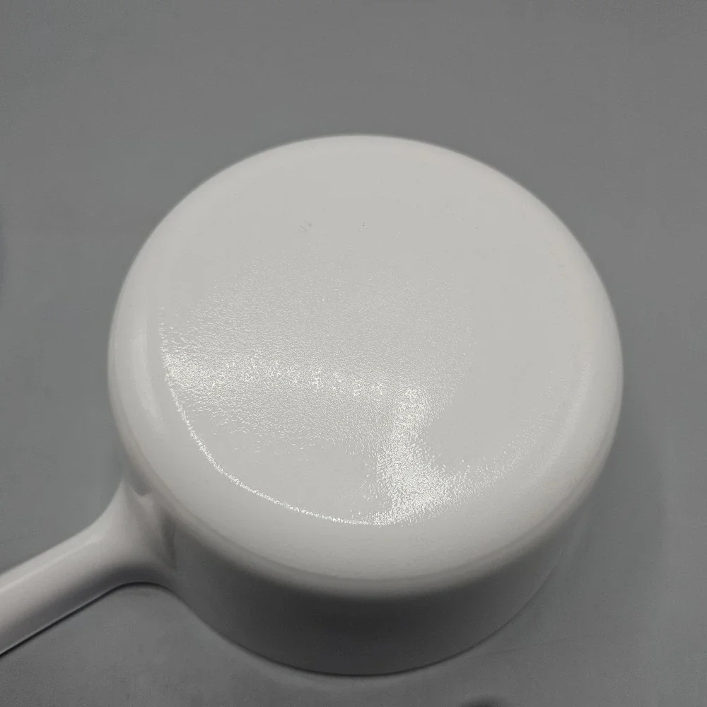 Vintage Corning Ware White 1.5 L Sauce Pan Pot W/ Lid Made In France Pyrex Lid